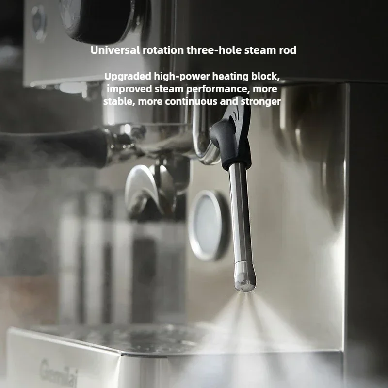 Gemilai G3007L Semi-automatic Italian Small Coffee Machine Home Steam Milk Foam Machine PID Temperature Control 58mmPRO 220V 4