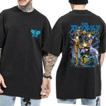 

Japanese JoJo Bizarre Adventure Anime Tshirt Men Woman Manga Harajuku Graphic T-shirt Men's Clothing Summer Cotton Tee Shirt