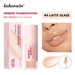 HydraGlow Plumping Lip Gloss - Long - Lasting Shine & Fresh Sensation (Latte Glaze)