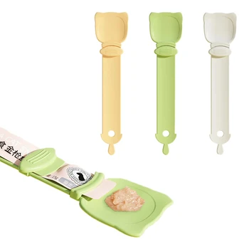 애완 동물 먹이 스푼, 고양이 간식 액체 음식 짜기 도구, 젖은 음식 치료, 강아지 새끼 고양이 디펜서, 다기능 고양이 먹이 스푼