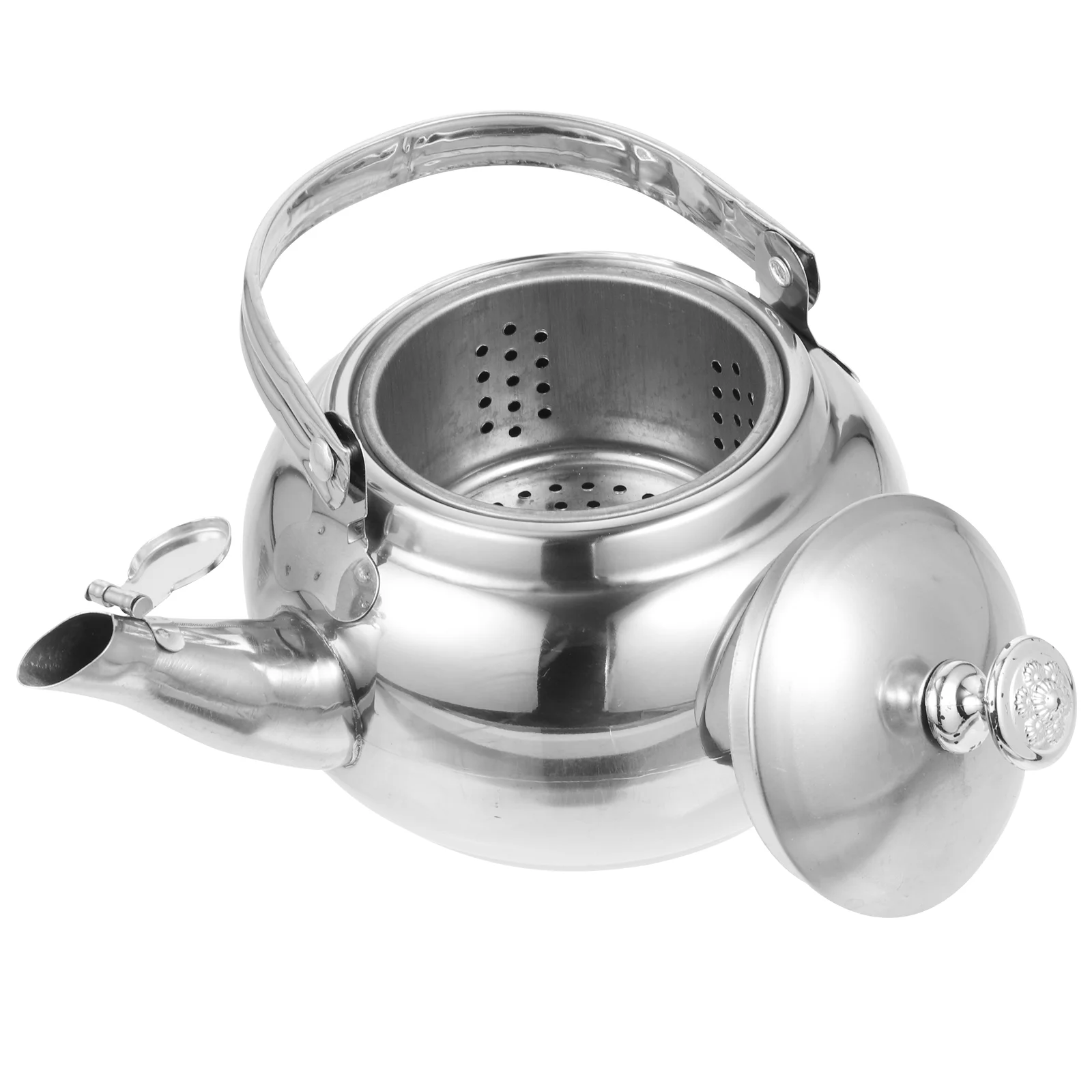 

Pot Stainless Steel Tea Water Heater Kettle Whistling Metal Teapot Induction Cooker Boiler Stovetop