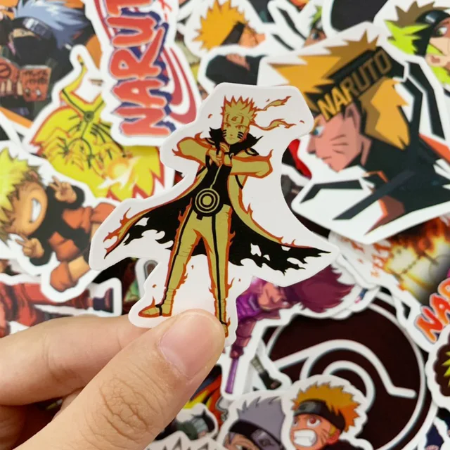 10/30/50pcs Cartoon Naruto Stickers Cool Naruto Waterproof Sticker Luggage  Skateboard Guitar Laptop Tail Beast Stikers Kid Toy