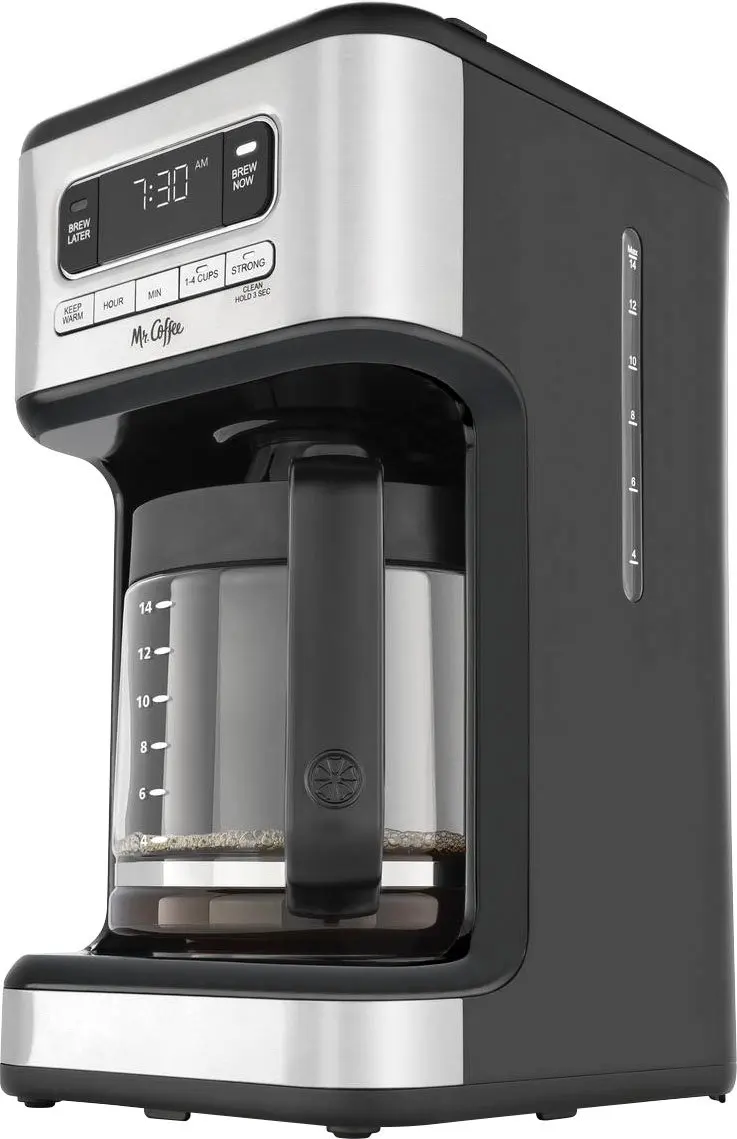 

HAOYUNMA 14-Cup Coffee Maker with Reusable Filter and Advanced Water Filtration - Black