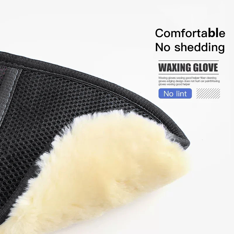 Car Wash Glove Wool Soft Polish Cleaning Brush Tools For Volkswagen GTI Golf 6 7 8 Polo VW R-Line CC Passat Tiguan T-ROC 1Pcs