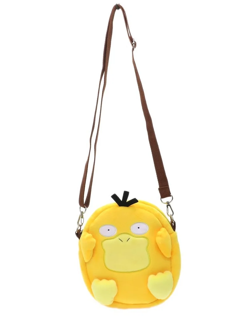 

New Pokemon Plush Knapsack Psyduck Gengar Kawayi Plush Satchel Mobile phone bag Birthday gifts for adults and children