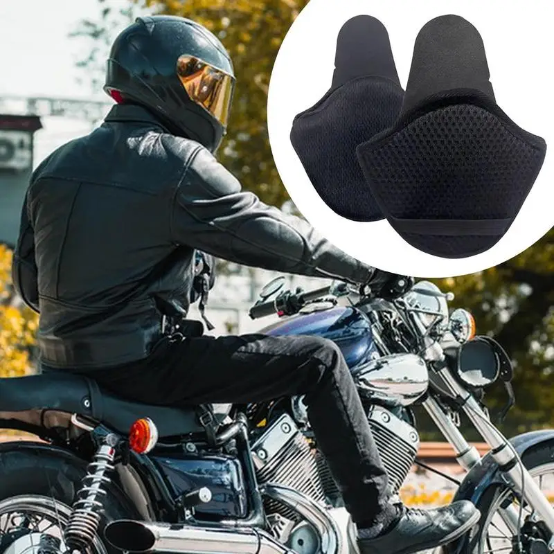 2 Pieces Practical Motorcycle Helmet Earmuffs Detachable Ear Warmers Ear Protective Cover Ear Protection Winter Warm Windproof 4