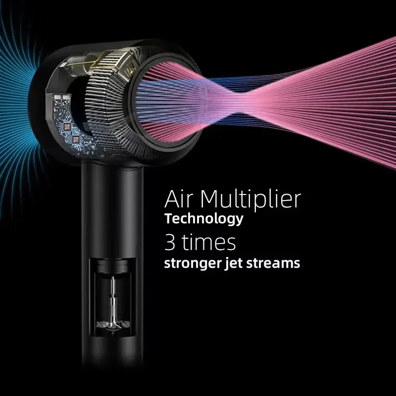 Professional Hair Dryer Hot Cold Wind Air Brush Negative Lonic Blow Dryer Strong Power 1500W 3th Gear Salon Tool