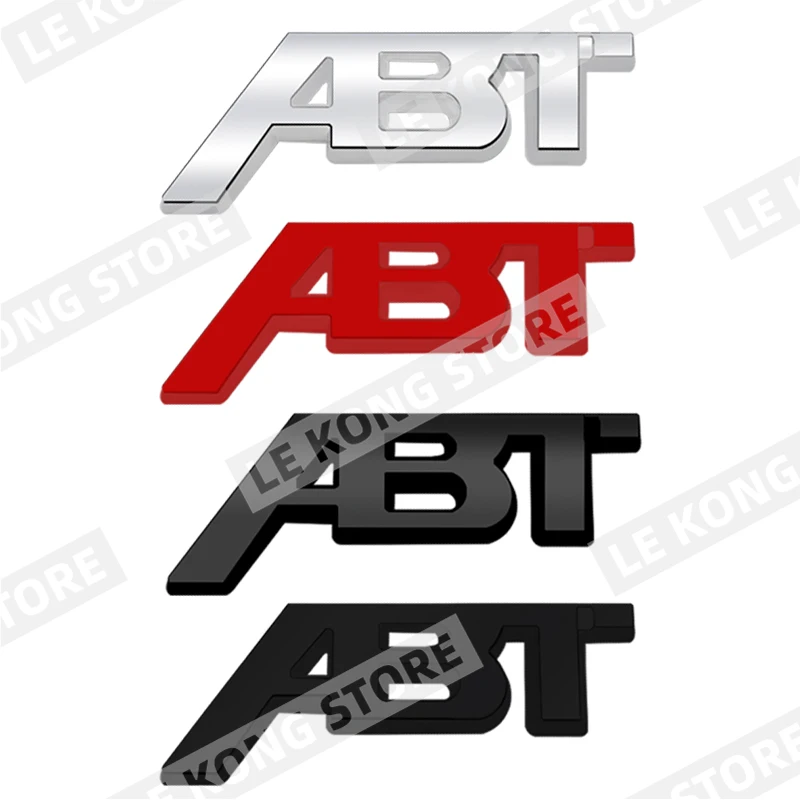 Abt Badge Emblem Cofano Anteriore Griglia Sticker Decalcomania Accessori Per Seat Hyundai Honda Skoda Fiat Abarth Q3 Q5 Metal Car Styling