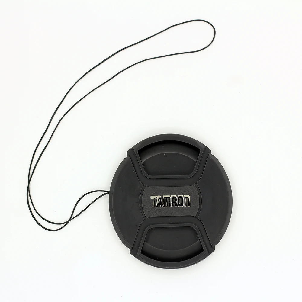 Description Picture 3 of item52 55 58 62 67 72 77 mm Center Pinch Snap-on Front Lens Cap Hood Cover protector with Strap for Tamron camera dslr
