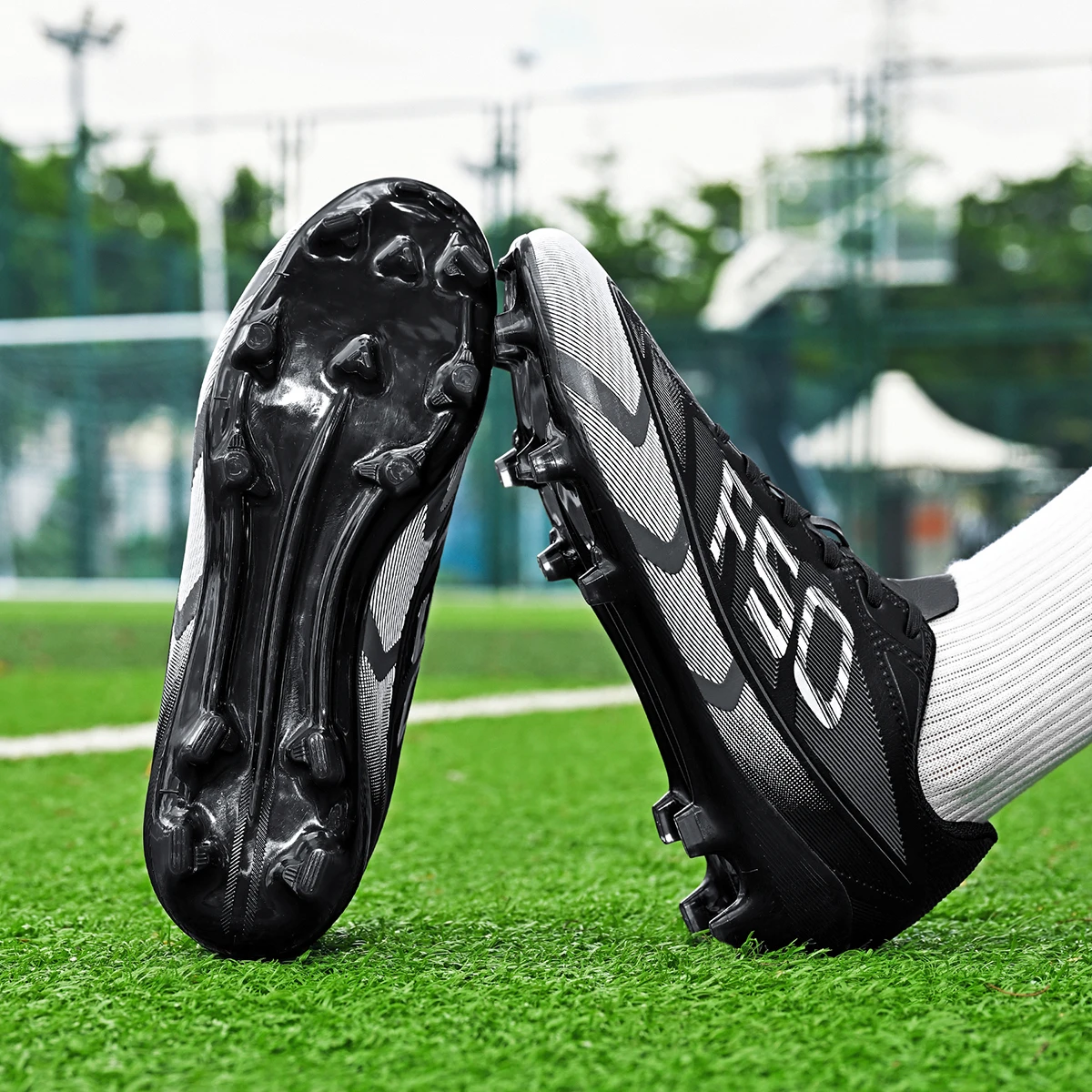 Enhanced Unisex Low-Top Football Boots - Breathable, Non-Slip in Two Vibrant Colors