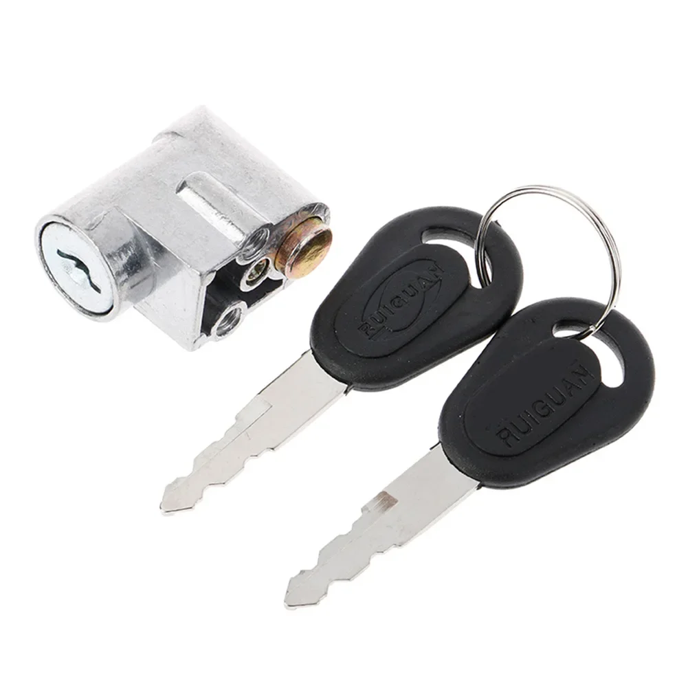 

1pc Motorcycle Ignition Switch Battery Safety Pack Box Lock With 2 Keys Accessories For Motorcycle Electric E-Bike Scooter