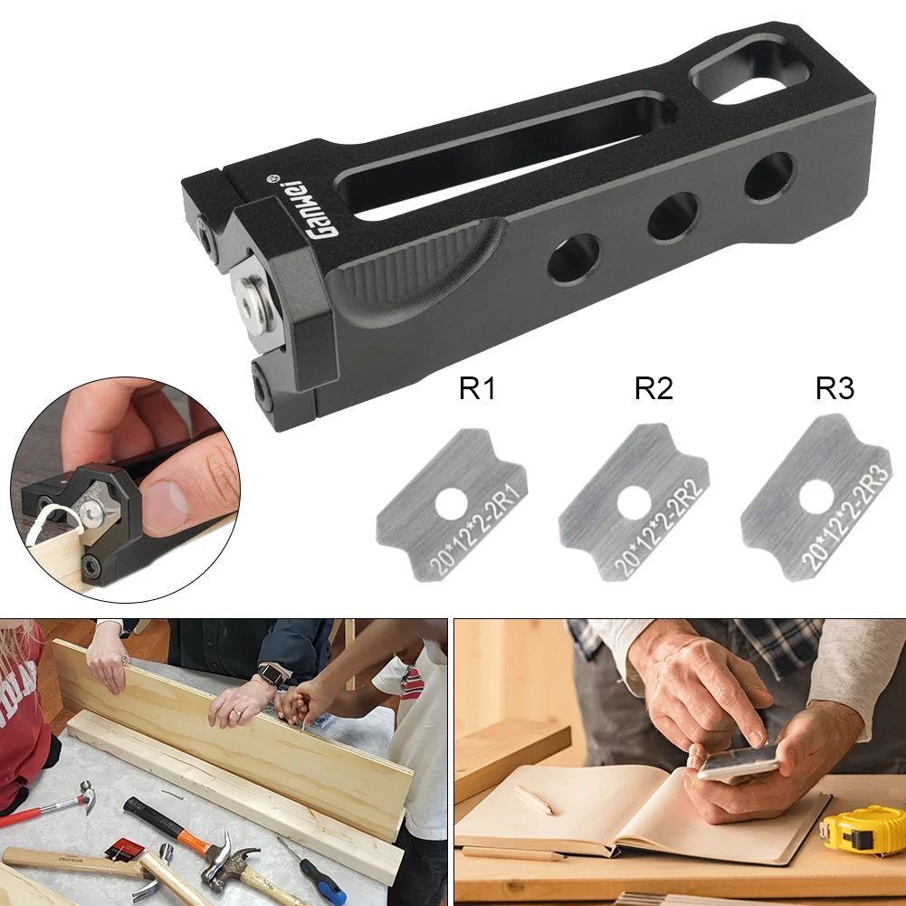 Woodworking Blade Edge Corner Planer Manual Planer Wood Chamfering Fillet Scraper Board Deburring Tool Edge Banding Arc Trimmer kgx d11a pure manual grinding blade made of aluminum alloy is used to remove glue from the main board and pry cpu ic chips