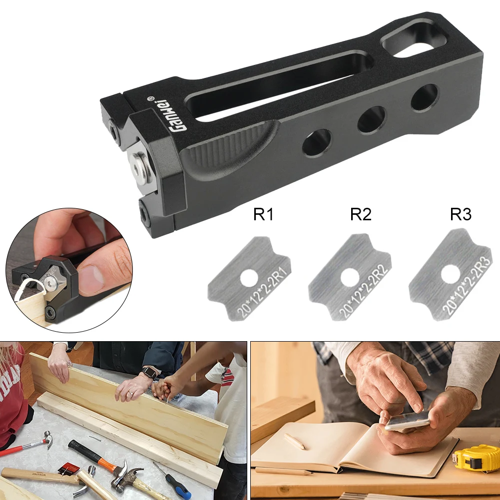 

Woodworking Blade Edge Corner Planer Manual Planer Wood Chamfering Fillet Scraper Board Deburring Tool Edge Banding Arc Trimmer