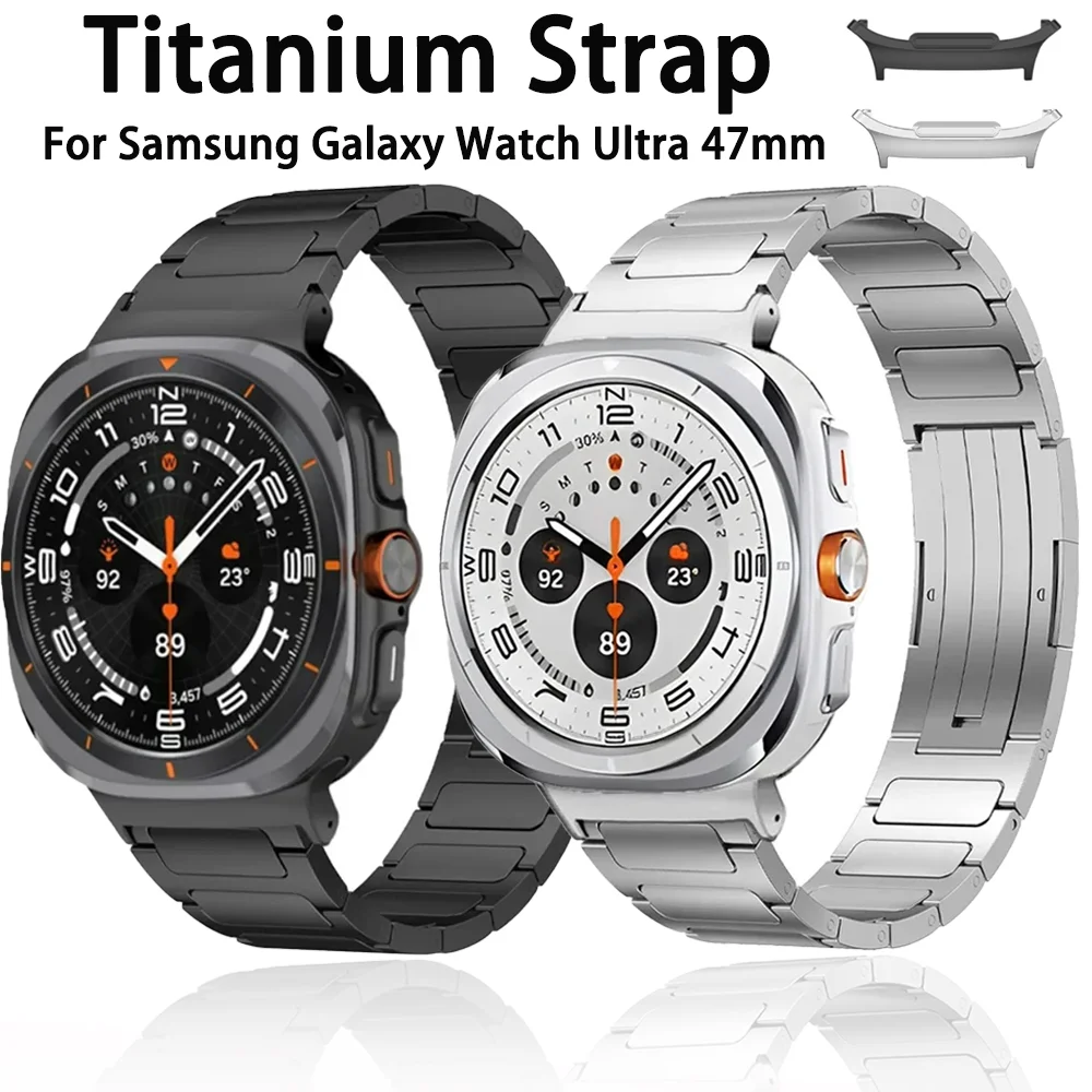 Titanium Stainless Steel Watch Strap - Premium Metal Bracelet Watchband