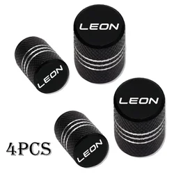 Premium Car Wheel Tire Valve Caps - Waterproof Airdust Covers for Enhanced Style and Protection (Leon - 4)