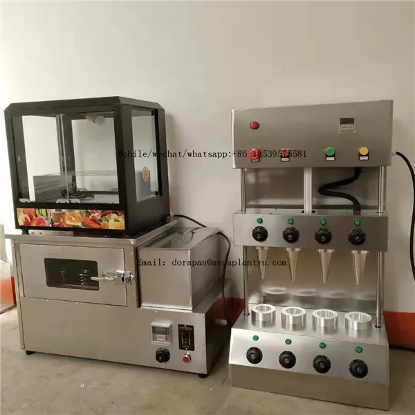 Stainless Steel Sweet Pizza Cone Maker Ice Cream Cone Making Edible Waffle Cup Maker Machine