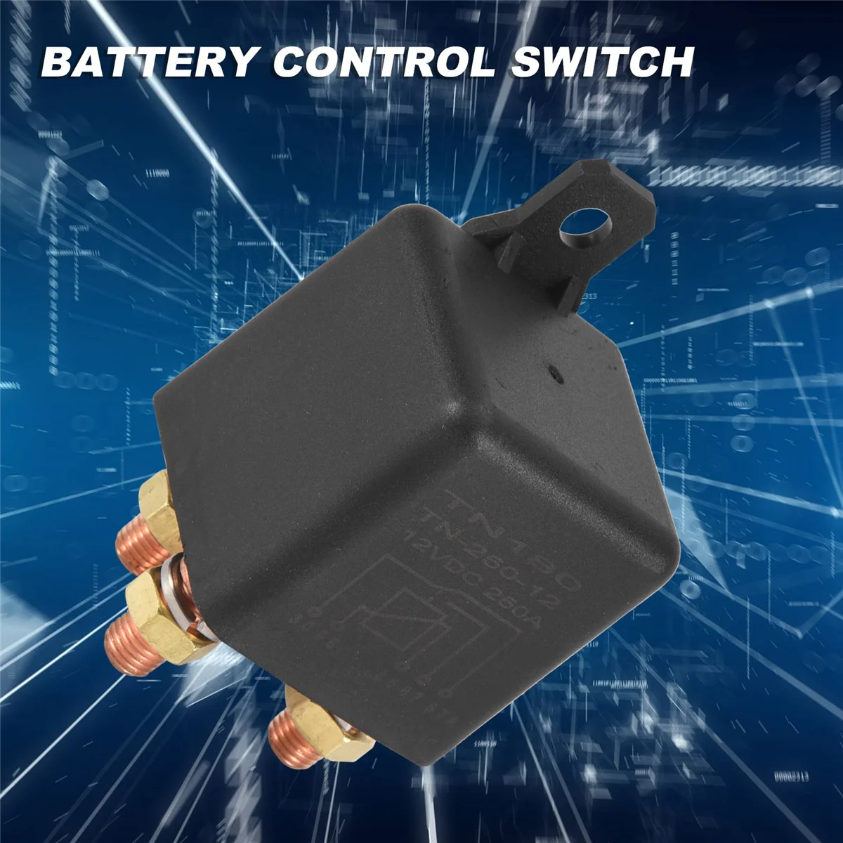 Car Relay 12V 250A Continuous Type High Power Motorcycle Battery Control Switch Terminal Automotive Starter Relay