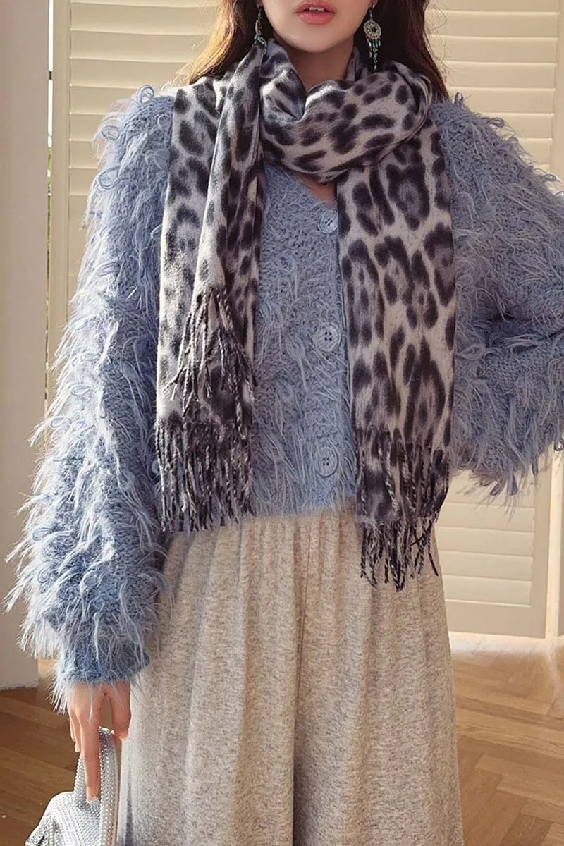 DABUWAWA Tassel Knitted Cardigan Vintage Sweater V Necl Womans Clothing Bohemian Y2k Christmas Party DA1DZK004 3