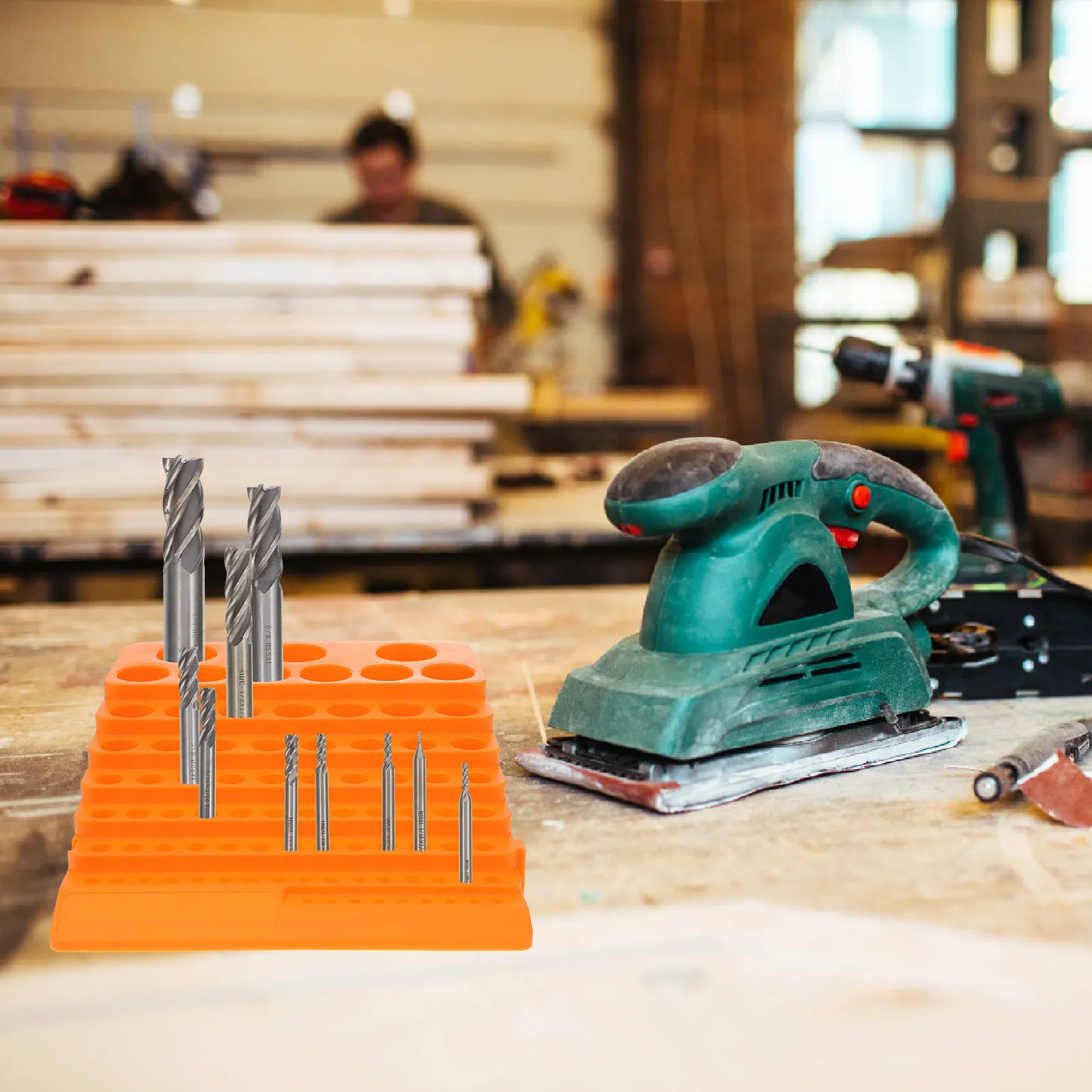 다중 홀 밀링 커터 보관 랙 84홀 드릴 비트 정리대 공구 홀더 드릴 보관함 비트 홀더