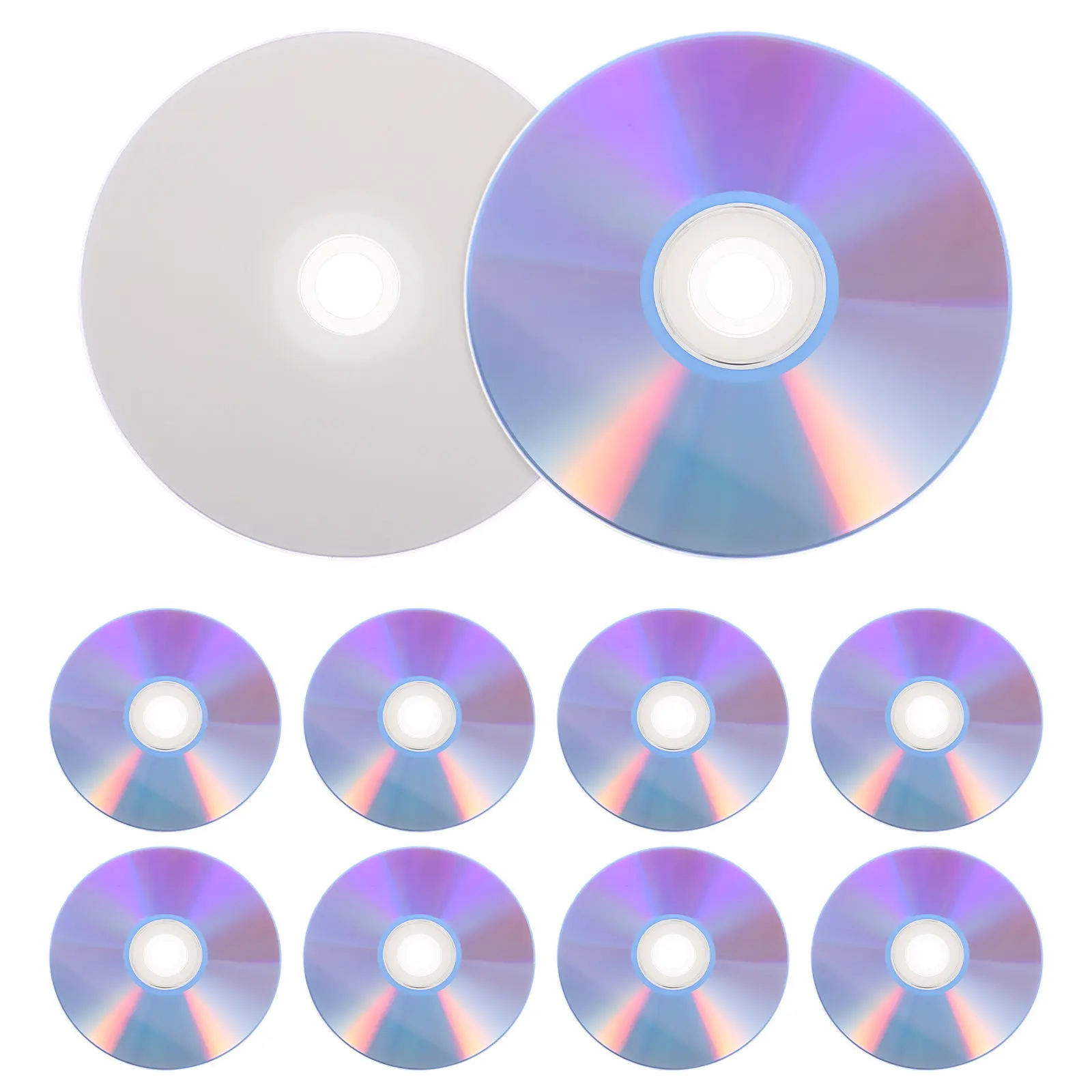 10Pcs 빈 Dvd-R 디스크 음악 녹음용 안정적인 보관 등급 미디어 전화 회의 비디오 저장 사진 백업