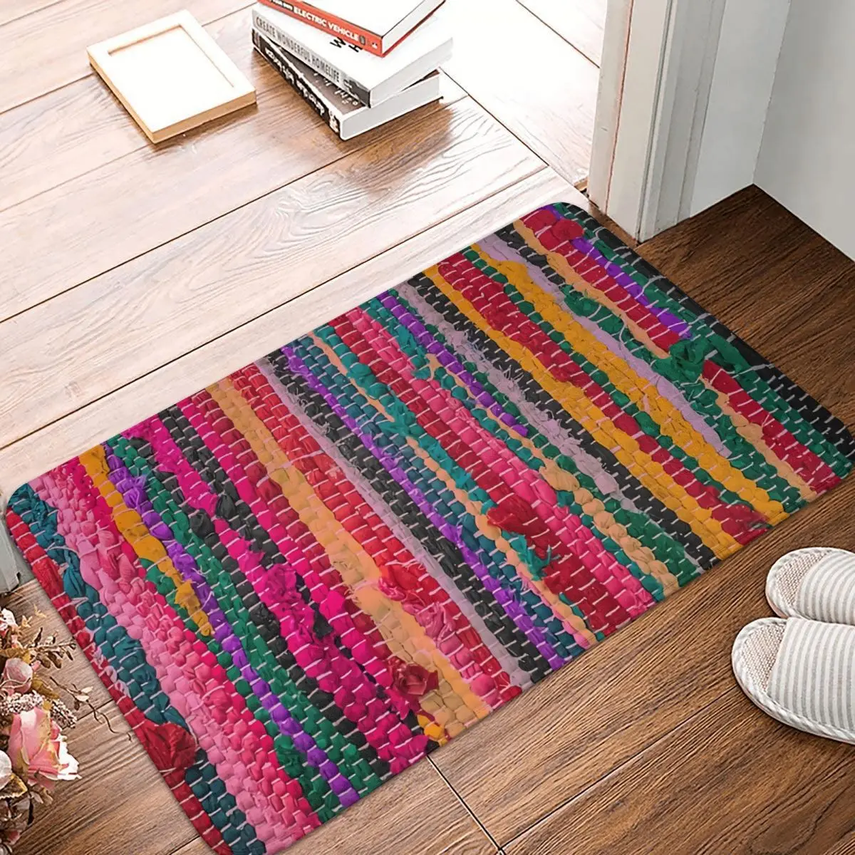 AntiSlip Doormat Living Room Mat Beautiful Mexican Weave Hallway