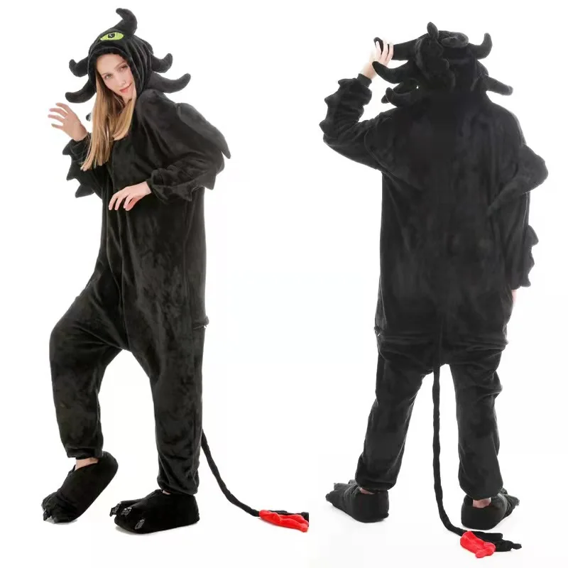  Toothless Costume Pajamas Dragon Tail Animal Onesie