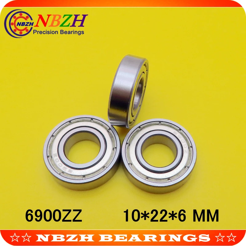 Thin Wall Deep Groove Ball Bearing 2pcs 6900ZZ 6900-2RS S6900ZZ S6900-2RS 10*22*6 Mm ball bearings