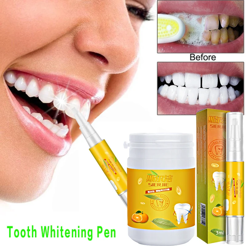 Whitening Tooth Powder + Whitening Tooth Pen Package Removing Tobacco Stains Tea Stains Fresh Breath Oral Hygiene Dental Care