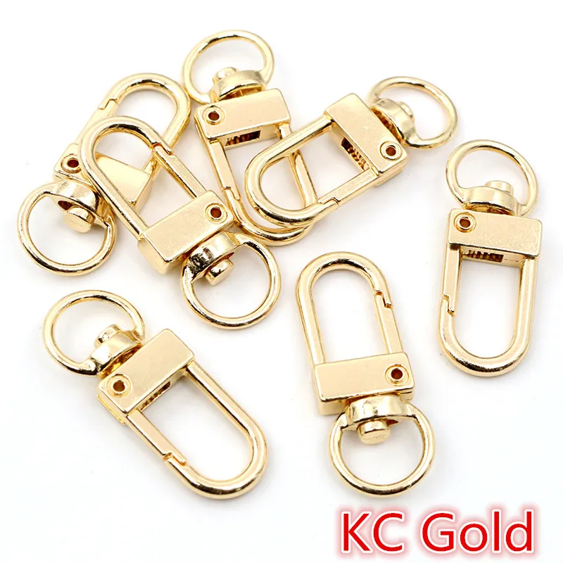 10pcs Assorted Snap Lobster Clasp Hooks in Gold & Silver