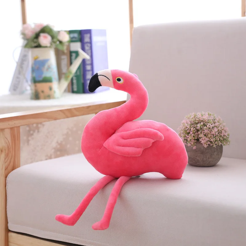 Realistic Flamingo Plush Toy Soft Plush Stuffed Animal Flamingo Pillow Kawaii Peluche Room Decoration Kids Birthday Gift