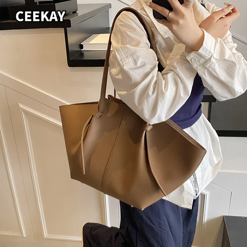 Borse a Spalla Firmate di Design per Donne, Set di Borse Shopper 2-IN-1 in Morbida Pelle PU di Grande Capacità, Borse di Lusso Firmate 2026 - immagine 2