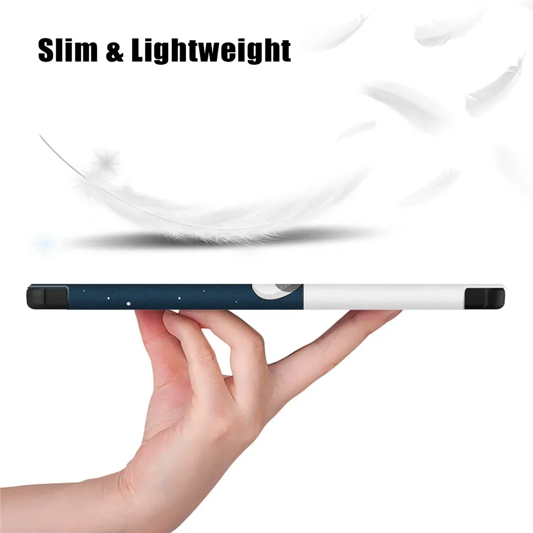 Lenovo Tab M9 Leather Smart Cover with Sleep/Wake Function and Stand