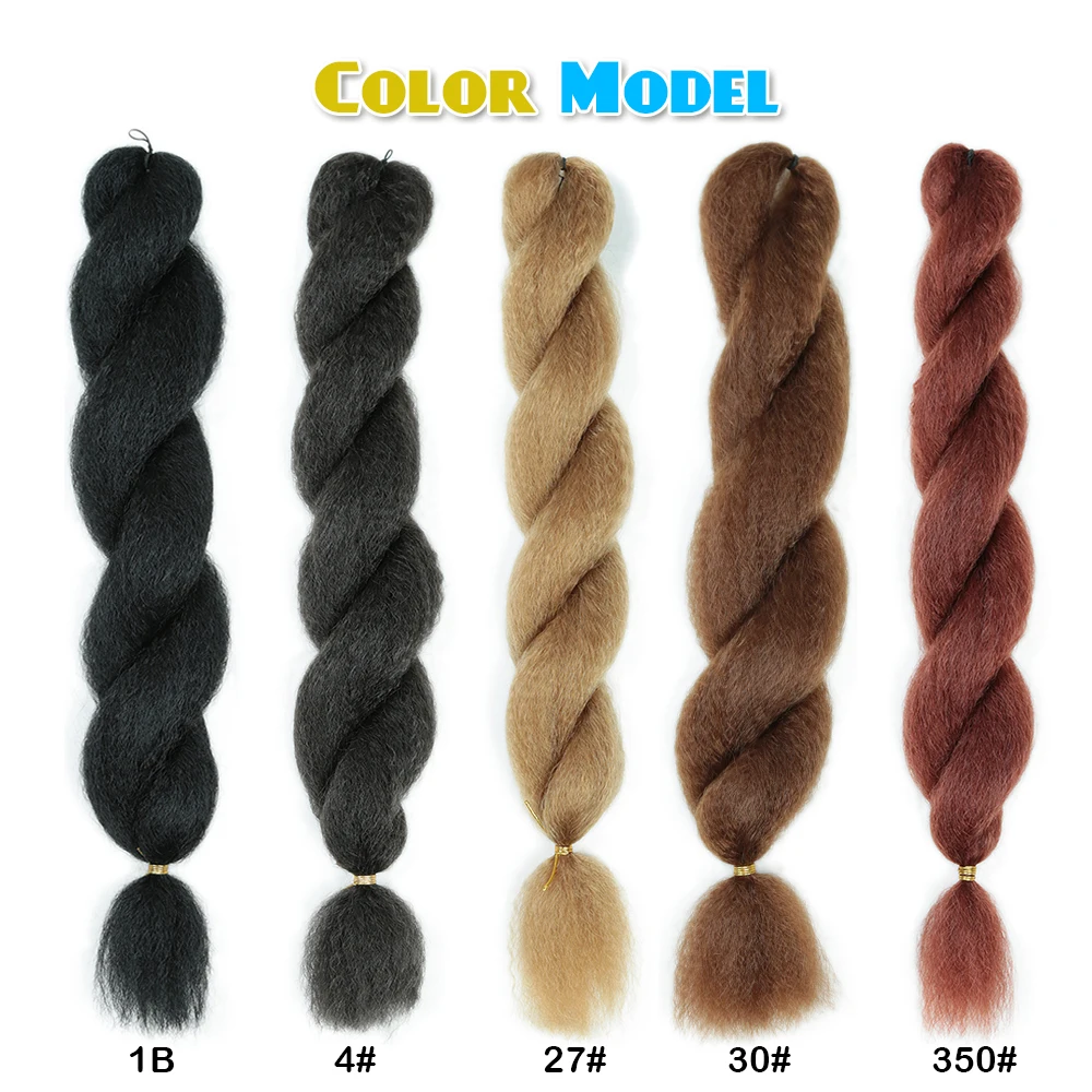 Synthetic Crochet Vixen Bundles 26 inch Kinky Straight Crochet Hair for Black Women Premium Synthetic Fibers Crochet Braids 2