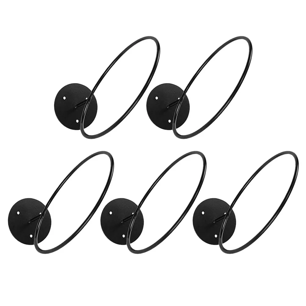 5Pcs Wall-Mounted Ball Holders Sports Ball Wall Holder Storage Rack Ball Mount Display Holder