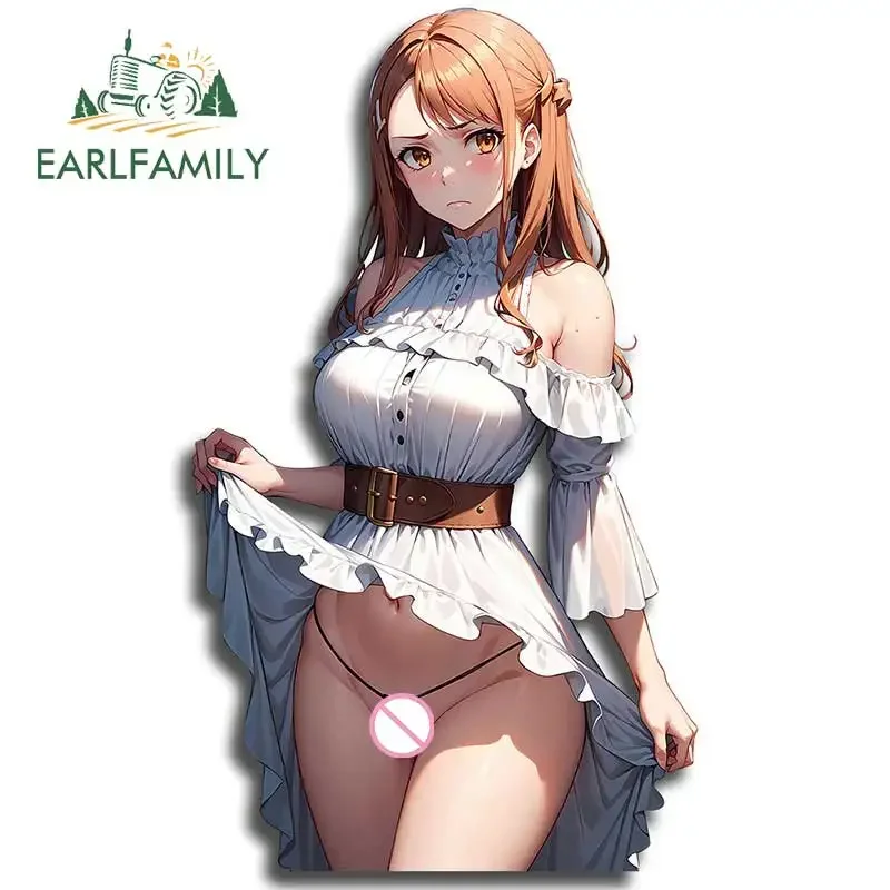 EARLFAMILY 13cm for Asuna Sword Art Online Car Stickers Anime Surfboard 