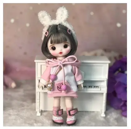 

Кукла Blyth со стеклянными глазами, шарнирное тело, модная Кукла для девочек, шарнирная кукла, полный комплект, детские игрушки для девочек, подарок на день рождения, 16 см