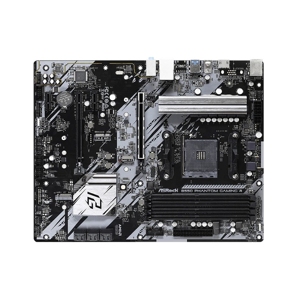 ASRock B550 Phantom Gaming 4 Motherboard AM4 Socket DDR4 4733+ (OC
