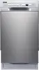 BIDW1802 18 Inch Wide 8 Place Setting Energy Star Certified Built-In Front Control Dishwasher - Stainless Steel 1