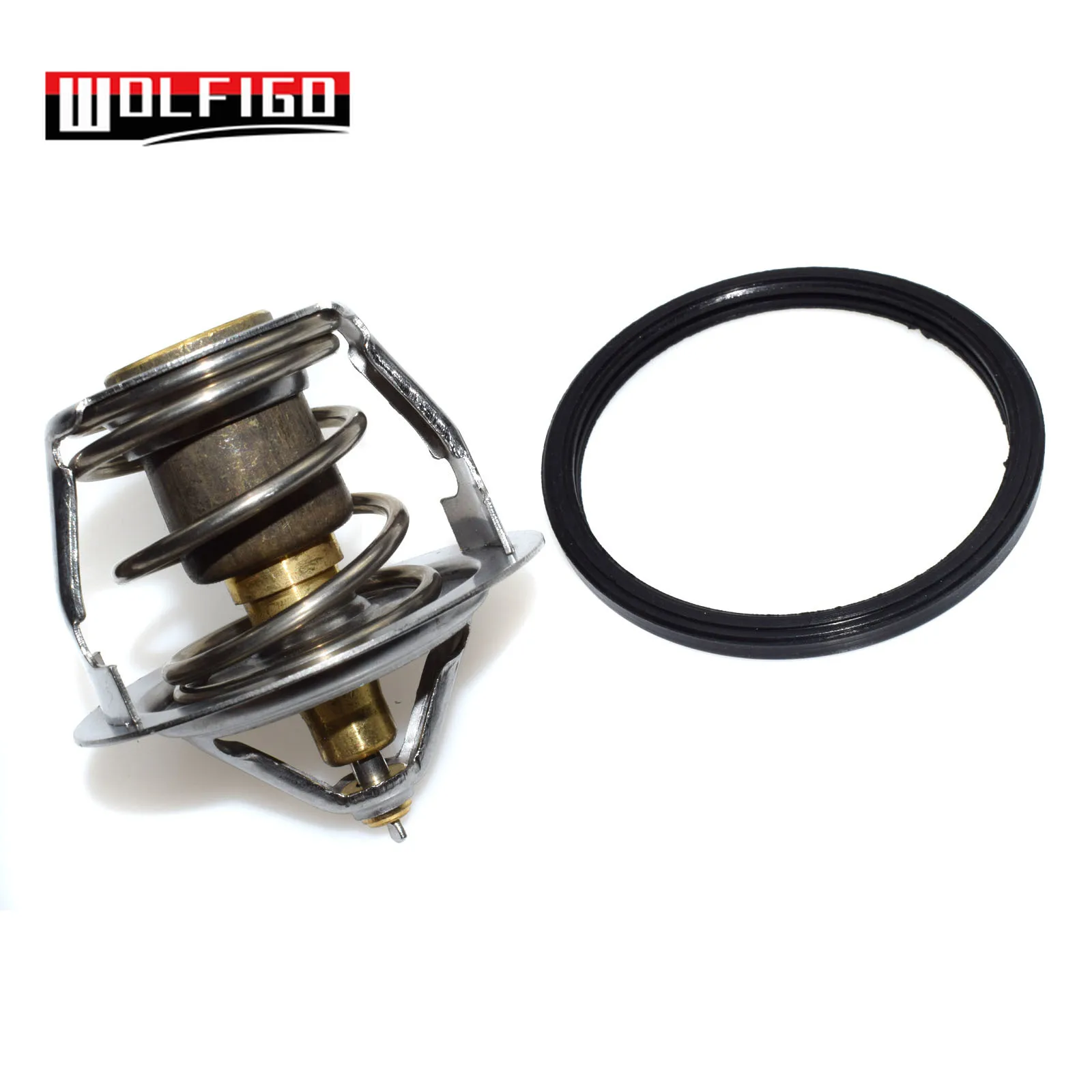 WOLFIGO New 78 Deg Engine Coolant Thermostat With Gasket for Subaru Legacy Forester Impreza 21200AA072,21236AA010,21200-AA070