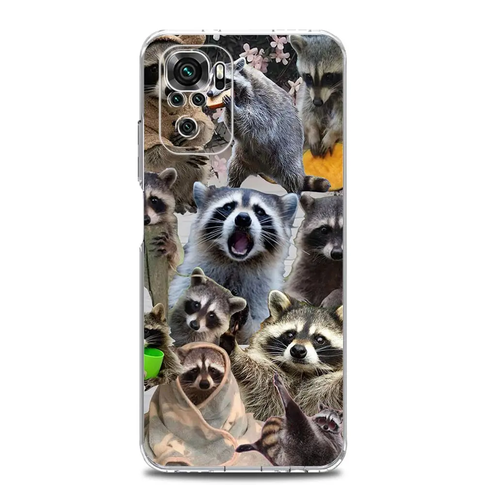 Clear Soft Phone Case with Mapache Design