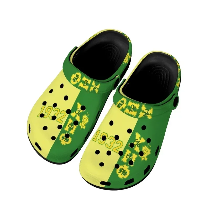 Chi Eta Phi Sorority Soft Bottom Women's Sandals Outside Beach Slides Slippers Breathable Hole Shoe Zapatos Hombre