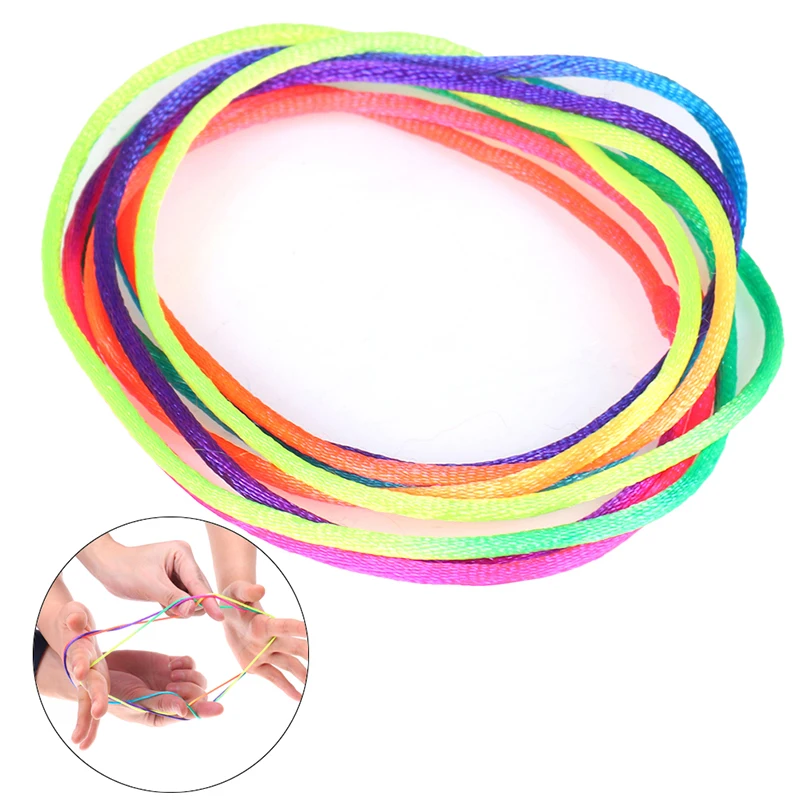 

1pc Kids Colorful Fumble Finger Thread Rope String Game Developmental Toy Puzzle Educational Game for Children Kids