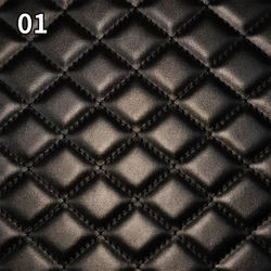 Premium Quilted Faux Leather Fabric with Thick Sponge Padding for Upholstery and DIY Projects (1)