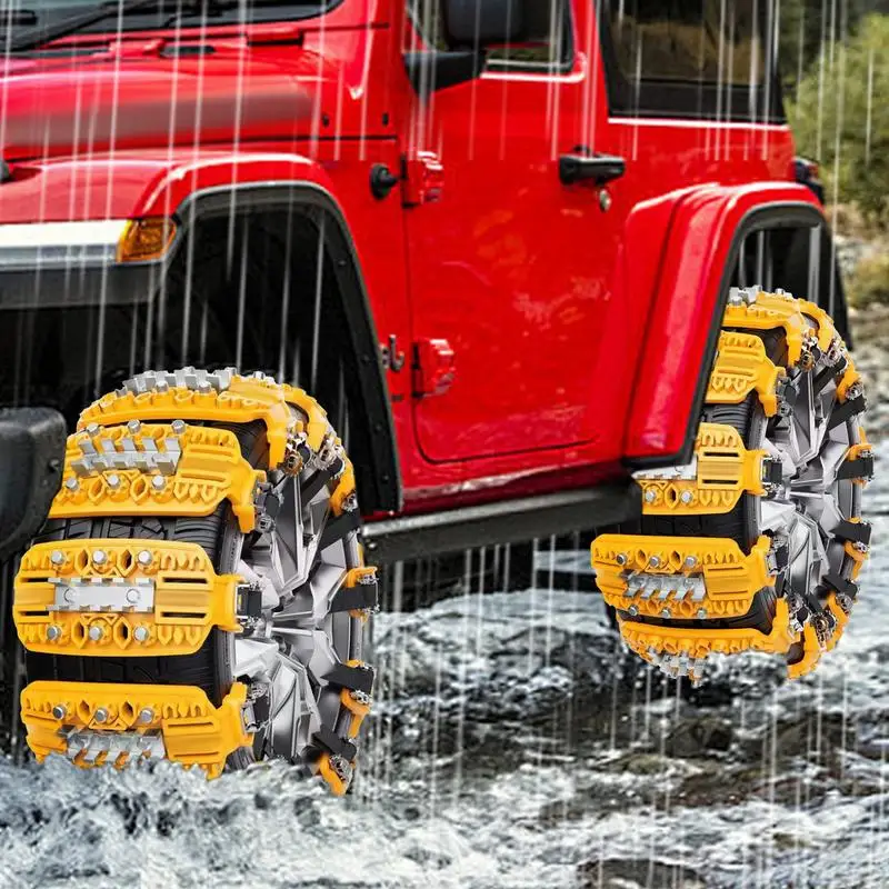Snow Chains For Car Tires Reusable Anti Slip Snow Chains Tire For Cars/SUVs/Pickup Trucks Security Ice