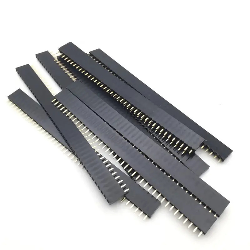 Single Row Pin Connector 20pcs 10 Pairs 1x40p 2.54mm Pitch Male And Female Disconnectable
