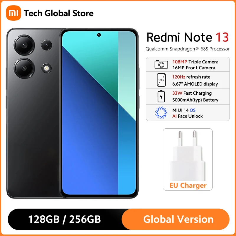 Xiaomi - XIAOMI Mi Redmi 13 グローバルバージョン 8GB+256GB xiaomi 13 8GB 256GB 黒色 snapdragon 8 gen 2 グローバルROM版