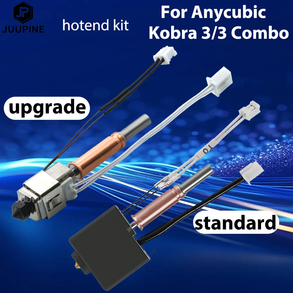 Enhanced Ceramic Hotend Nozzle with Thermistor & Heating Tube