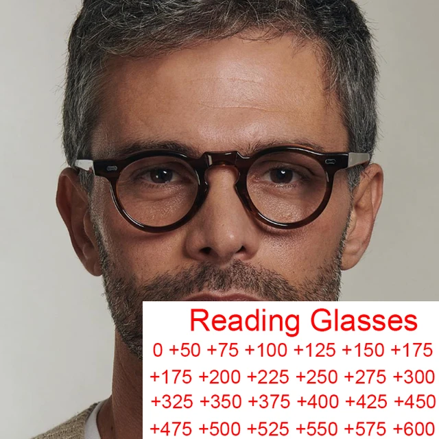 Classic Square Vintage Reading Glasses Man Luxury Brand Men's Eyeglasses  Computer Anti Blue Light Big Frame Presbyopia Glasses + - AliExpress