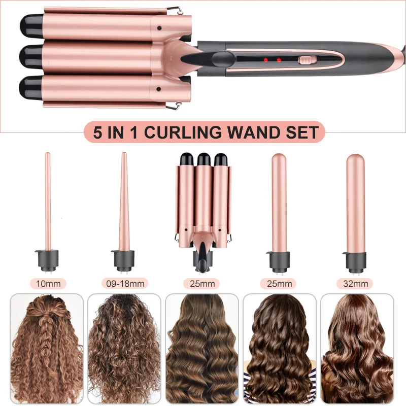 professional-hair-curler-hair-curling-iron-ceramic-styling-tool-electric-5-in-1-hair-waver-pear-flower-coneroller-curling-wand