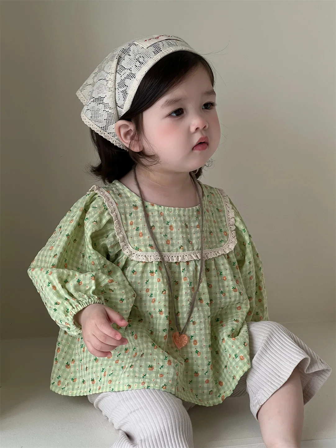 2025 Autumn New Baby Long Sleeve Loose Shirts Cotton Girls Cute Sweet Print Blouse Toddler Casual Plaid Tops Infant Clothes 2 2025 Autumn New Baby Long Sleeve Loose Shirts Cotton Girls Cute Sweet Print Blouse Toddler Casual Plaid Tops Infant Clothes - Image 2